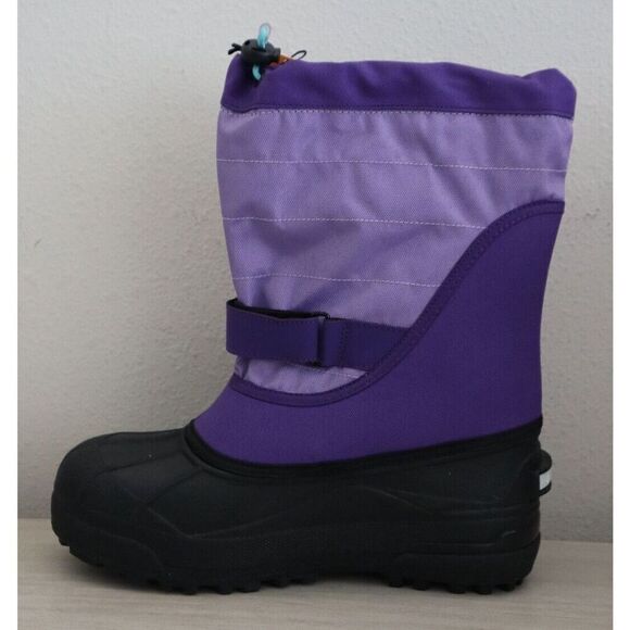 Columbia Big Kids' 6 Women's 7.5 Purple Columbia Powerbug Plus II Winter Boots - Picture 7 of 11